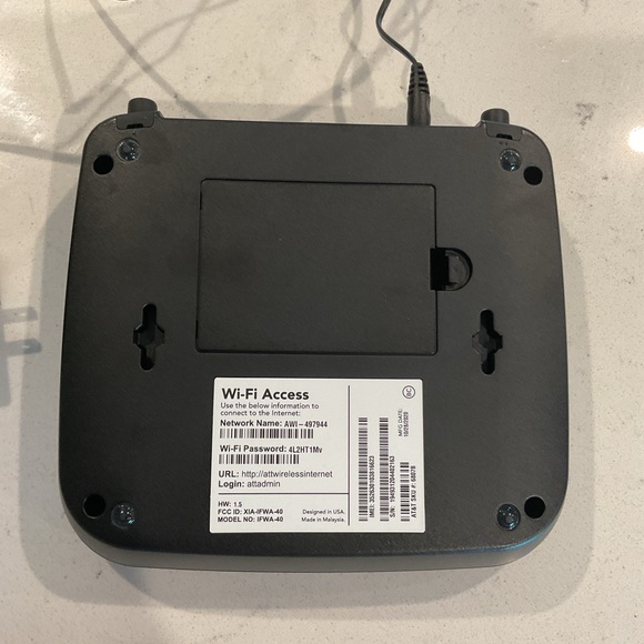 AT&T MODEL IFWA-40 WiFi Modem base router Used Good Condition w/Cord - Picture 4 of 5